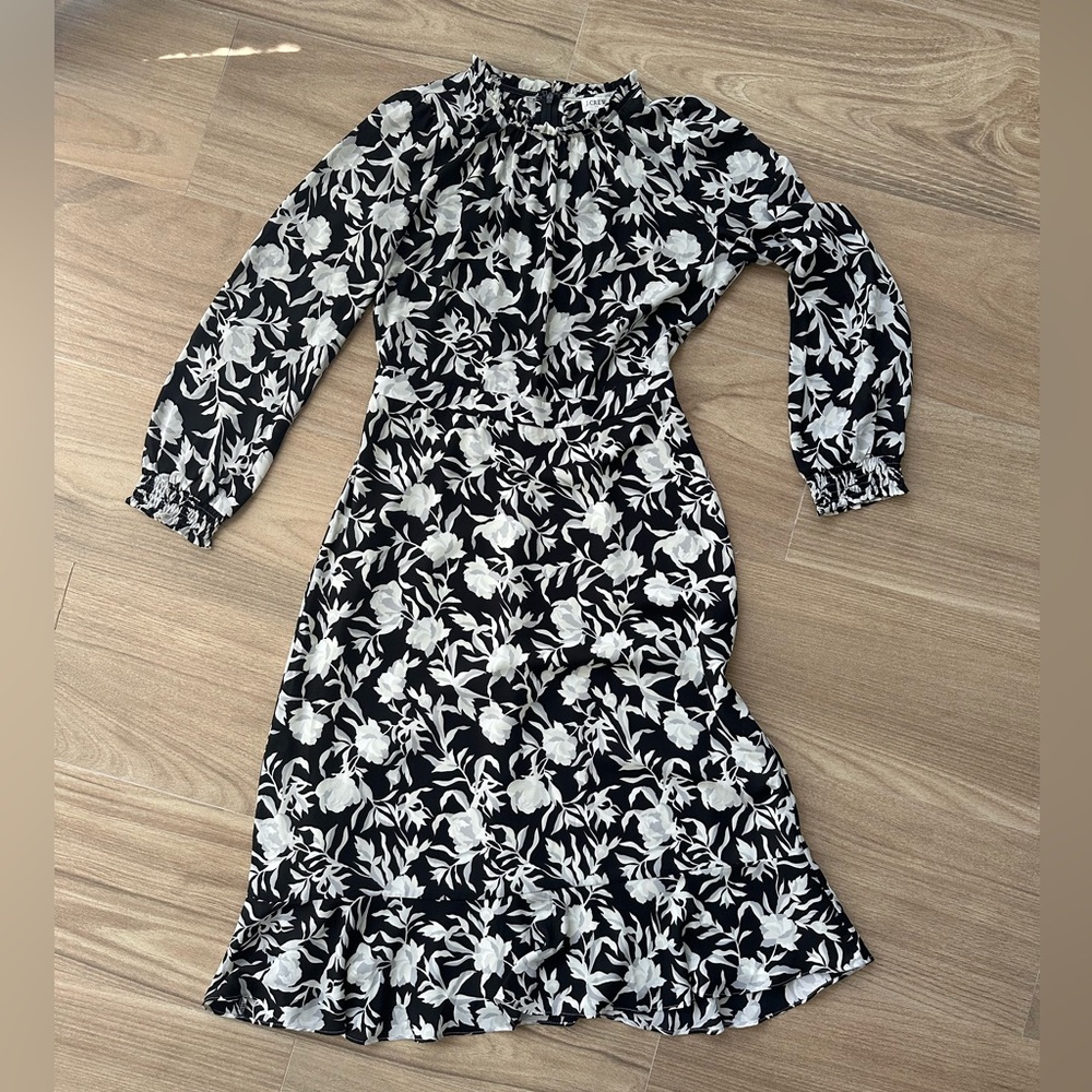 J. Crew Ruffle-neck Peasant Dress